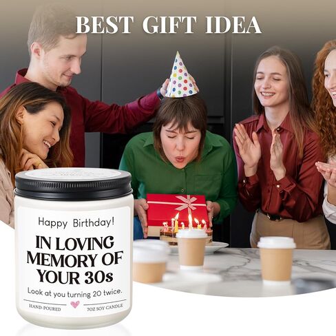 30th Birthday Gifts for Women Men, Funny 1995 30th Birthday Decorations for Her Him, 30 Year Old Birthdays Gifts Ideas for Sister, Daughter, Friend, Brother, Thirty Bday Candles in Saudi Arabia