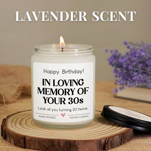 30th Birthday Gifts for Women Men, Funny 1995 30th Birthday Decorations for Her Him, 30 Year Old Birthdays Gifts Ideas for Sister, Daughter, Friend, Brother, Thirty Bday Candles in Saudi Arabia