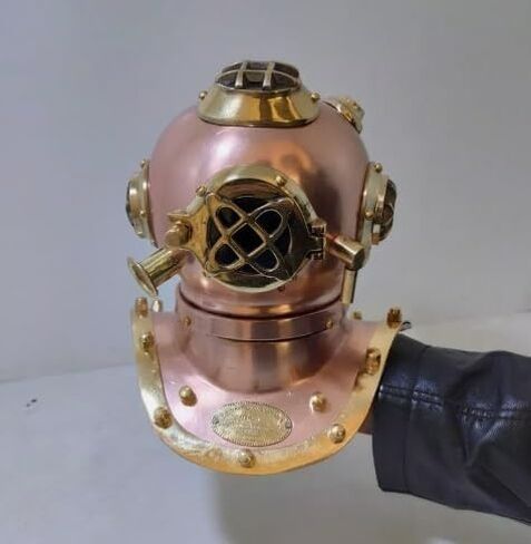 Handmade Copper Mini Diving Helmet Perfectly Crafted 6 Inch Diving Helmet 6 Inch in Saudi Arabia