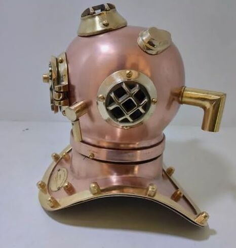 Handmade Copper Mini Diving Helmet Perfectly Crafted 6 Inch Diving Helmet 6 Inch in Saudi Arabia