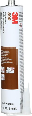 3M 590 Oem Polyurethane Glass Adhesive Sealant, Black 310mL Cartridge (Pack of 1) in Saudi Arabia