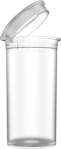 13 حاويات Top Pop Basking Top Dram CR - زجاجات قارورة سفر مقاومة للطفل - 315 Qty (واضح) in Kuwait