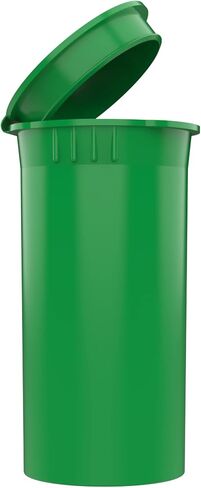 13 حاويات Top Pop Basking Top Dram CR - زجاجات قارورة سفر مقاومة للطفل - 315 Qty (واضح) in Kuwait