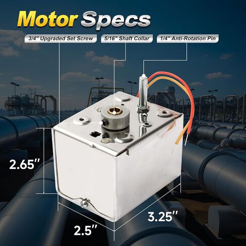 Damper Actuator Motor Replacement for M847D M847D1004 M847D1012 Old ARD and ZD Series, HVAC Zone General Purpose 2-Wire Spring Return Motor Normally Open/Closed, 24 VAC in Saudi Arabia
