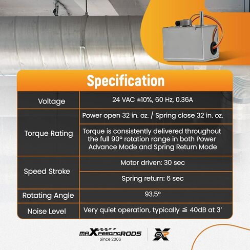 maXpeedingrods RZ3-1M Damper Actuator Motor for Honeywell M847D M847D1004, 2 Wire Spring Return Damper Motor Actuator in Saudi Arabia