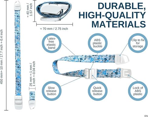 Profesional Quick and Slow Release Medical Nurse Tourniquet مع نمط المجرة متعددة الألوان in Kuwait