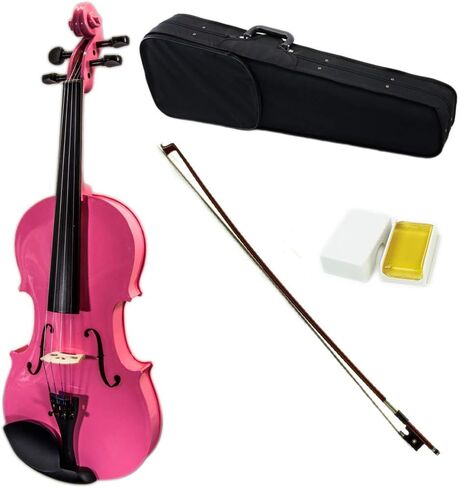Sky بالحجم الكامل VN202 Red Violin Beauty Beautistsmanship مع Brazilwood Bow وحالة خفيفة الوزن in Kuwait