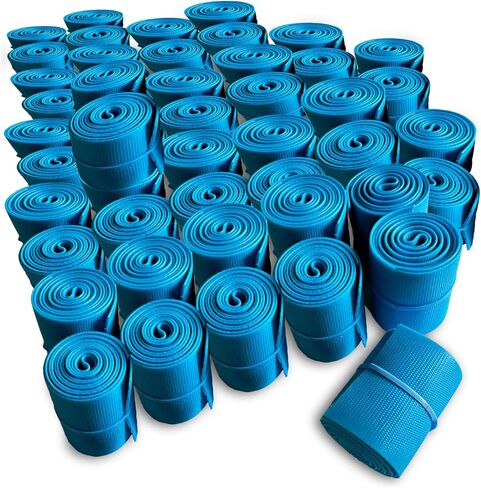 Deke Home-Tourniquet 50 Pack القابلة للتخلص منها ، نطاقات طبية زرقاء خالية من اللاتكس للإسعافات الأولية ، بضع فليبوت ، التمريض ، الطوارئ ، الصدمة ، سحب الدم ، استخدام لمرة واحدة ، 1 "x17.7" الأشرطة المرنة in Kuwait