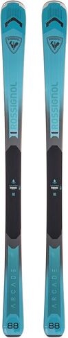 Rossignol Men's Arcade 88 Durable Maneuverable Stable Lightweight Wood Core Extended Sidecut All-Mountain All-Terrain Alpine Snow Sports Skiing Open Skis Without Bindings in Saudi Arabia