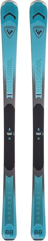 Rossignol Men's Arcade 88 Durable Maneuverable Stable Lightweight Wood Core Extended Sidecut All-Mountain All-Terrain Alpine Snow Sports Skiing Open Skis Without Bindings in Saudi Arabia