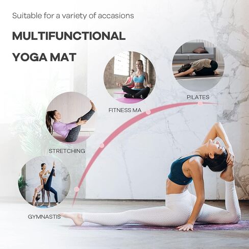 4 Pannel Folding Exercise Mat, 2 Inch Thick Gymnastics Mat 8’x4’, Gym Mat with Carrying Handles for MMA Yoga Stretching Gymnastics and Home Gym in Saudi Arabia