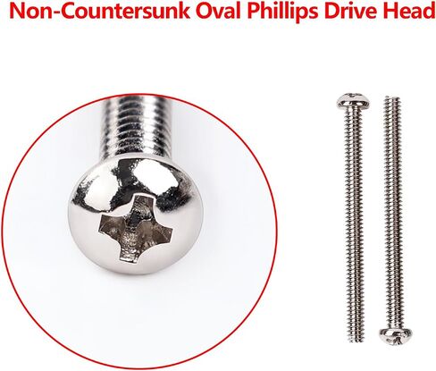 Banworks USA/Imperial Thread Guitar Humbucker pickup Screw Vintage Phillips-head humbucker pickup buts with springs for gibson ، emg ، seymour duncan ، dimarzio pickups 10pcs jt/syqls-02 nickel in Saudi Arabia