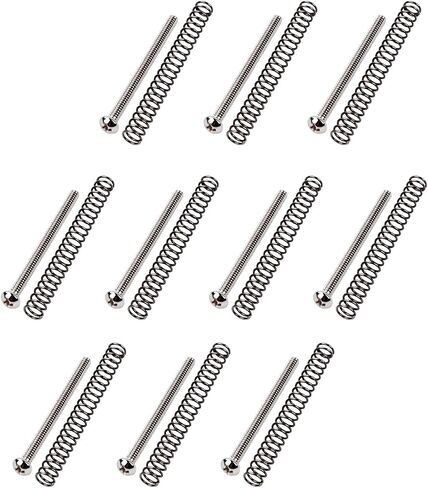 Banworks USA/Imperial Thread Guitar Humbucker pickup Screw Vintage Phillips-head humbucker pickup buts with springs for gibson ، emg ، seymour duncan ، dimarzio pickups 10pcs jt/syqls-02 nickel in Saudi Arabia