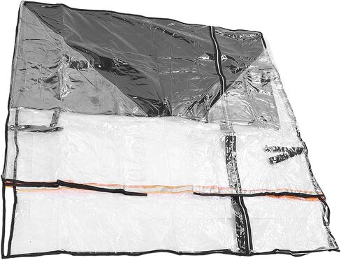 Universal Forklift Rain Cover, Transparent EVA All Weather Protective Enclosure with Simple Structure, 57 x 47 x 52in in Saudi Arabia