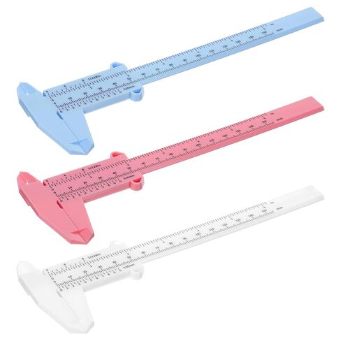 3 PCS البلاستيك الفرجار Vernier 6 بوصة/150 مم أداة قياس ثنائية in Saudi Arabia