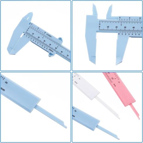 3 PCS البلاستيك الفرجار Vernier 6 بوصة/150 مم أداة قياس ثنائية in Saudi Arabia