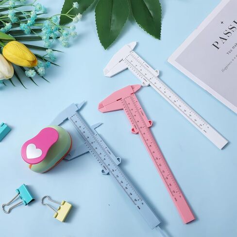 3 PCS البلاستيك الفرجار Vernier 6 بوصة/150 مم أداة قياس ثنائية in Saudi Arabia