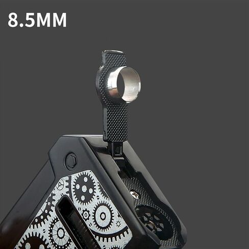 Made of 2024 zinc Alloy, Windproof Blue Straight Flame, with Visible Fuel Window, Adjustable Flame Size, Portable and Thin Design, Suitable for Gift Candles, Camping, etc.(Black1) in Saudi Arabia