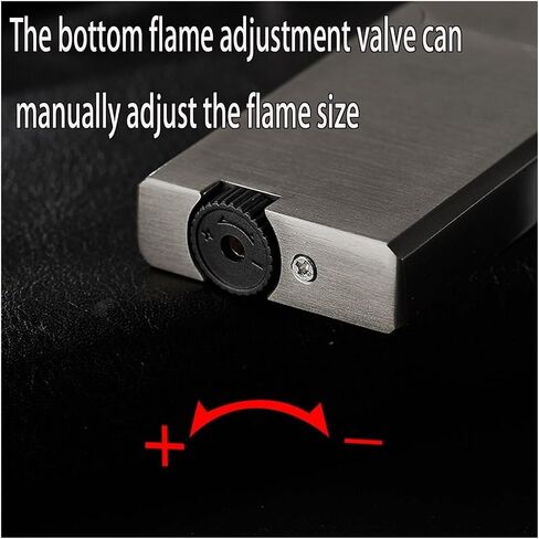 Dual Flame, Windproof Lighter, Soft Flame Fuel Window Lighter Butane Metal Lighter, Jet Flame Lighter, Adjustable Flame Lighter for Candles, Camping, Indoor and Outdoor(Silver) in Saudi Arabia