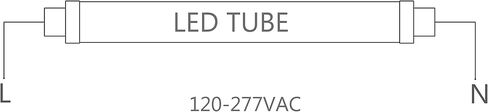 LED Bigeasy Sign Tubes ، الجوانب المزدوجة ، الداخلية والخارجية ، R17D القابلة للتدوير ، استبدل F18T12HO و F18T12VHO ، 120-277VAC ، 10W ، 130LM/W ، 1300LM ، 6500K ، SAM UL RETRO ، 5 سنوات ضمان in Saudi Arabia
