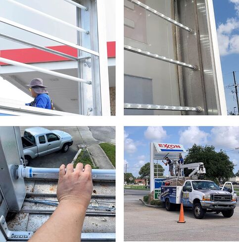 LED Bigeasy Sign Tubes ، الجوانب المزدوجة ، الداخلية والخارجية ، R17D القابلة للتدوير ، استبدل F18T12HO و F18T12VHO ، 120-277VAC ، 10W ، 130LM/W ، 1300LM ، 6500K ، SAM UL RETRO ، 5 سنوات ضمان in Saudi Arabia