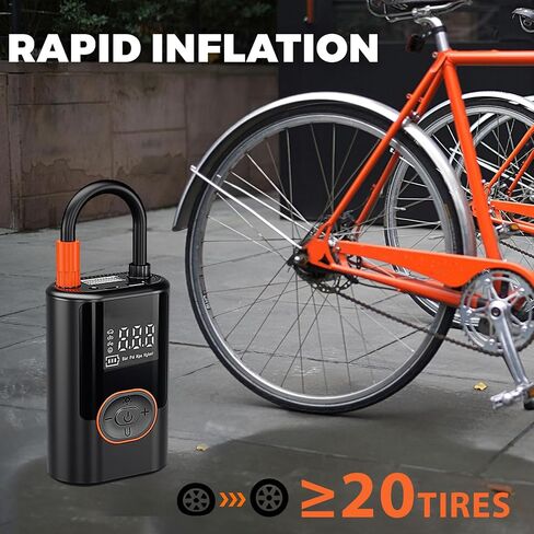 مضخة إطارات الدراجات الكهربائية ، مضخة دراجة محمولة 150psi مع مقياس رقمي ، تدعم مضخة الهواء الكهربائية صمامات بريستا وشريدر ، مناسبة للدراجات على الطرق ، الدراجات الجبلية ، الدراجات الإلكترونية ، والدراجات النارية in Saudi Arabia