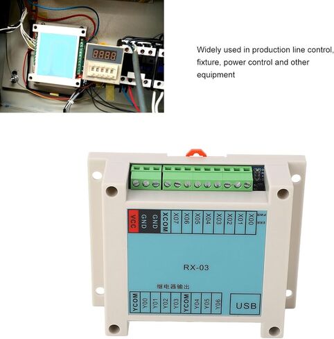 12-24VDC وحدة تحكم المنطق القابلة للبرمجة PLC لوحة التحكم 8 مدخلات 7 إخراج القناة متعددة القناة برمجة الهاتف البرمجة الصناعية التحكم في الأتمتة الصناعية in Saudi Arabia