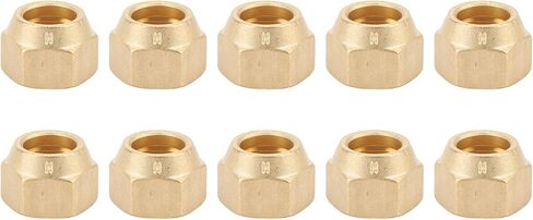 JTLB 10 PCS NUT 5/8 بوصة أنبوب نحاسي كثيف in Saudi Arabia