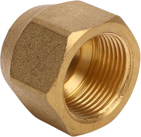 10Pcs 3 8in Tube Fitting Brass Nut for Copper Pipe Air Conditioning Gas Liquid Vacuum Pipelines with 150PSI Max Pressure 65℉ 250℉ Temperature Range in Saudi Arabia