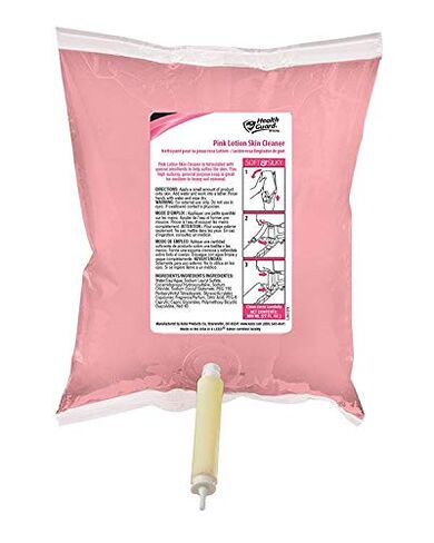 Kutol Health Guard 56638 Pink Lotion Skin Cleaner, 800 ml Boxless Bag-in-Box, Opaque Pink with Fresh Scent (Pack of 6) in Saudi Arabia