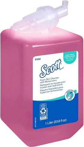 Scott Pro Foam Skin Cleanser مع مرطبات ، زجاجة خفيفة ، زجاجة 1000 مل in Saudi Arabia