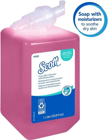 Scott Pro Foam Skin Cleanser مع مرطبات ، زجاجة خفيفة ، زجاجة 1000 مل in Saudi Arabia