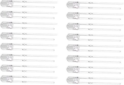 LED DIODE KIT 100 PCS 3MM 8 COLORS High Brightness Light Diodes Diodes Diodes for Electronic DIY Projects Mionts Mionts Mionts and Gifts (Hair Hair White) in Kuwait