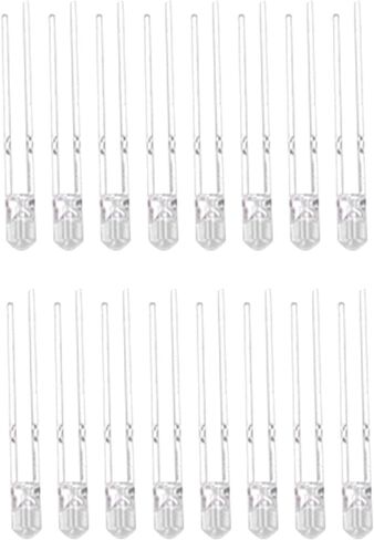LED DIODE KIT 100 PCS 3MM 8 COLORS High Brightness Light Diodes Diodes Diodes for Electronic DIY Projects Mionts Mionts Mionts and Gifts (Hair Hair White) in Kuwait