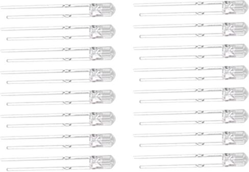 LED DIODE KIT 100 PCS 3MM 8 COLORS High Brightness Light Diodes Diodes Diodes for Electronic DIY Projects Mionts Mionts Mionts and Gifts (Hair Hair White) in Kuwait