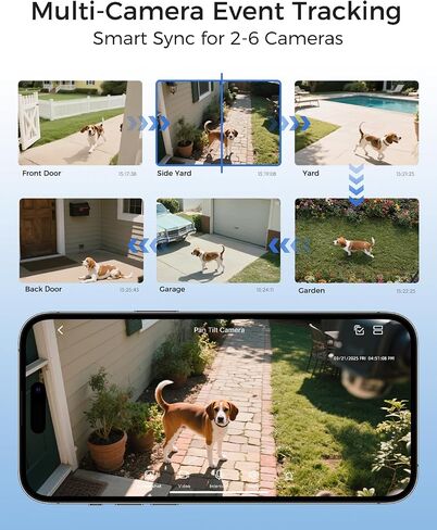 4K Solar Security Cameras Wireless Outdoor ، 2 Cam-Kit ، 5G WiFi Cameras for Home Security ، 64GB Storage Homebase/No اشتراك/AI تتبع/رؤية ليلية ملونة/360 درجة عرض/IP66 ، إعداد سهل in Saudi Arabia