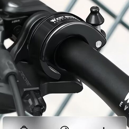 Ultra-Loud Hidden Bike Bell - Ideal for Adults & Kids | 100dB Clear Ring | Fits 22.2mm/0.78in Handlebars | Also for e-Scooters & Walkers ﻿ in Saudi Arabia