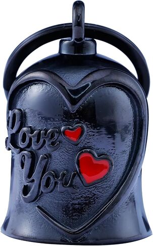 Motorcycle Men Bells - Motorcycle Angel Bell for Men Women,Bell Biker Accessory,Guard Riding Safety (Black) (Black) in Kuwait