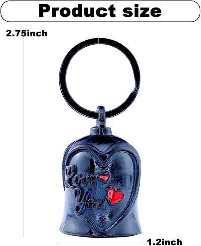 Motorcycle Men Bells - Motorcycle Angel Bell for Men Women,Bell Biker Accessory,Guard Riding Safety (Black) (Black) in Kuwait