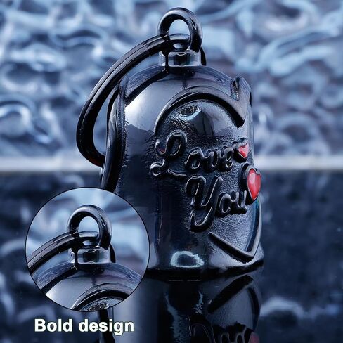 Motorcycle Men Bells - Motorcycle Angel Bell for Men Women,Bell Biker Accessory,Guard Riding Safety (Black) (Black) in Kuwait