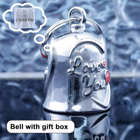 Motorcycle Men Bells - Motorcycle Angel Bell for Men Women,Bell Biker Accessory,Guard Riding Safety (Black) (Black) in Kuwait