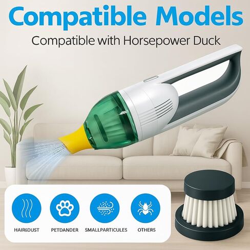 4 Pack Replacement Filter Compatible with Horsepower Duck Vac Compact Vacuum Cleaner (As Seen on TV), Washable Filter Vacuum Parts in Saudi Arabia