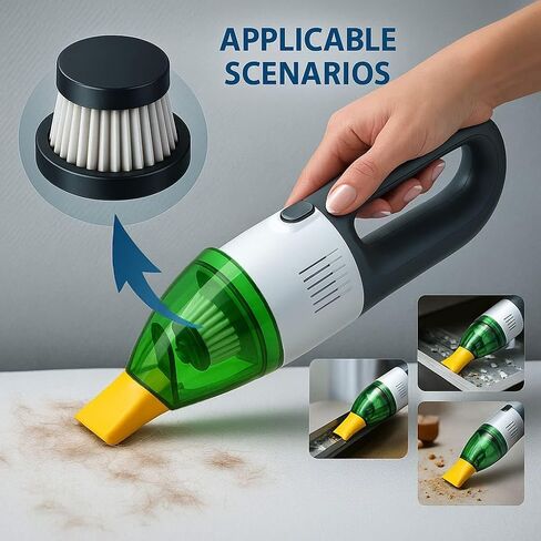 4 Pack Replacement Filter Compatible with Horsepower Duck Vac Compact Vacuum Cleaner (As Seen on TV), Washable Filter Vacuum Parts in Saudi Arabia