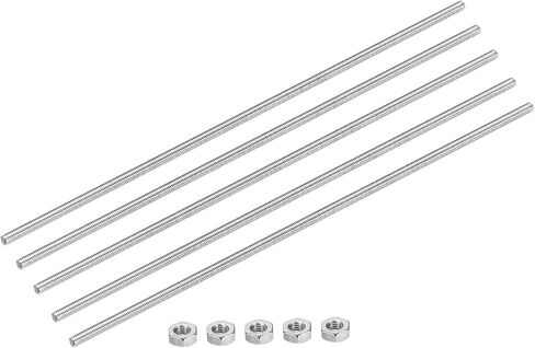 MECCANIXITY Fully Threaded Rod M14 x 300mm 2mm Thread Pitch 304 Stainless Steel Right Hand Threaded Rods Bar Studs with Screws 2 Pack in Saudi Arabia