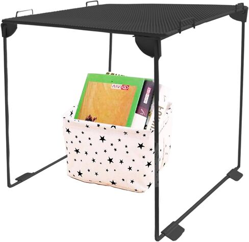 رف منظم الخزانة مع سلة تخزين ، رف الخزانة الشبكية لديكور الخزانة ، والعودة إلى School Essentials Locksistories Kit ، خزانة مثالية للمدرسة ، صالة الألعاب الرياضية ، العمل ، المنزل (الوردي) in Kuwait