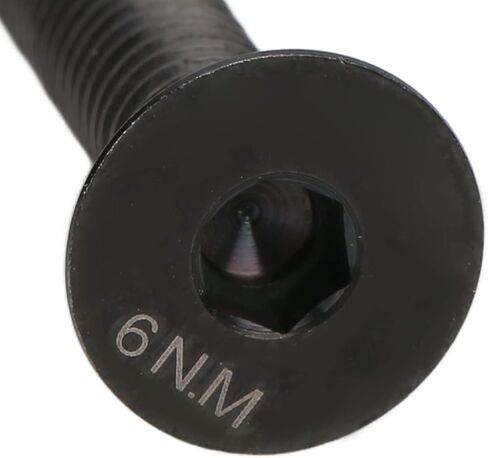 Bike Stem Bolt Screw, M6x30mm Titanium Alloy Headset Stem Top Cap Fixing Bolt Bike Headset Bolt Replacement Parts for Bike Repair (Black) in Saudi Arabia