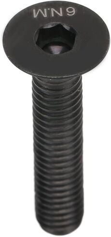 Bike Stem Bolt Screw, M6x30mm Titanium Alloy Headset Stem Top Cap Fixing Bolt Bike Headset Bolt Replacement Parts for Bike Repair (Black) in Saudi Arabia