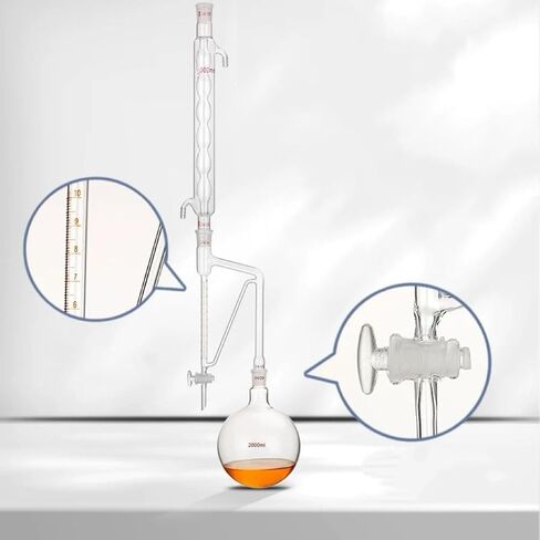 1000ml Heavy Oil Density Tester | Volatile Oil Extraction Device with Joint 24/29 and Glass Switch Valve(Scale 5ml) in Saudi Arabia