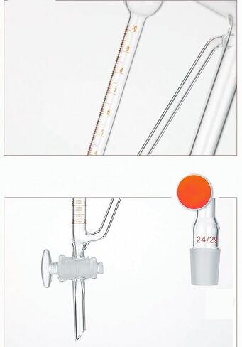 1000ml Heavy Oil Density Tester | Volatile Oil Extraction Device with Joint 24/29 and Glass Switch Valve(Scale 5ml) in Saudi Arabia