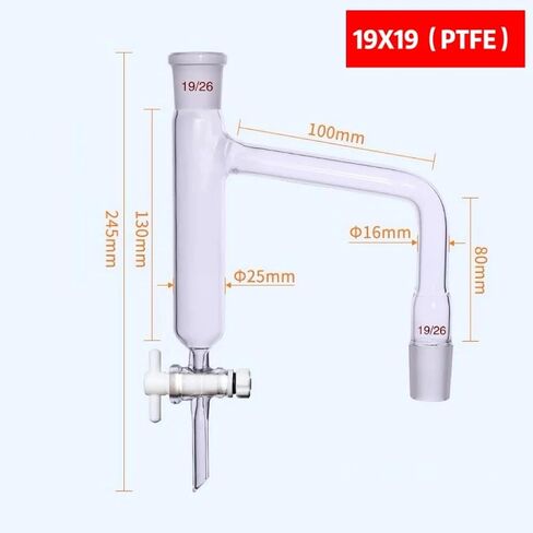 Distillation Receiver Adapter with Glass/PTFE Piston Valve & Water Separator for Oil-Water Separation(24X24 (Glass)) in Saudi Arabia